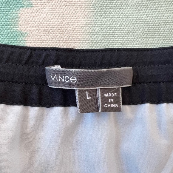Vince Striped Ombre Print Silk Skirt - Picture 9 of 11